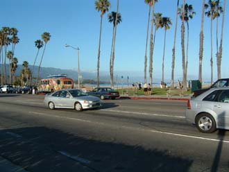 Santa Barbara sea front -- beats Skegness!