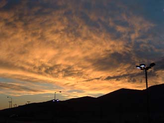 Sunset over Ely, Nevada