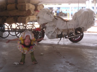 acrobat on platform