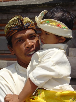 Bali bloke and son