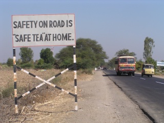 Indian road sign