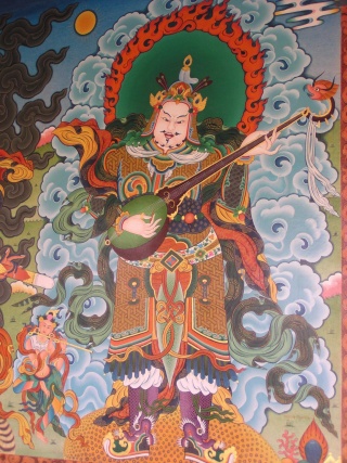 Mural inside a Tibetan temple