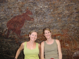 Lisa and Sarah at Nourlangie Rock