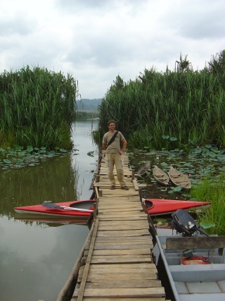 Lake Chini Orang Alsi village by canoe