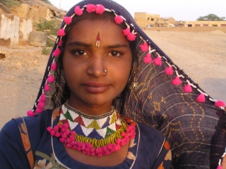 Young lady in Jaisailmer