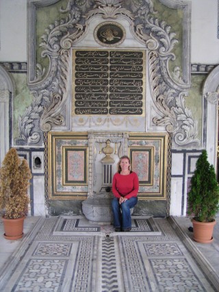 Lisa at Topkapi Palace