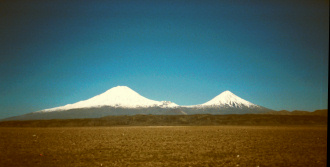 The twin cones of big and little Ararat