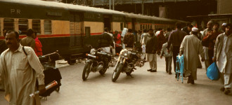 The bikes try train travel