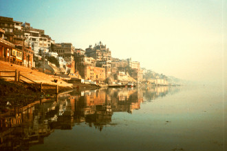 The curve of the Ganges at Varanasi