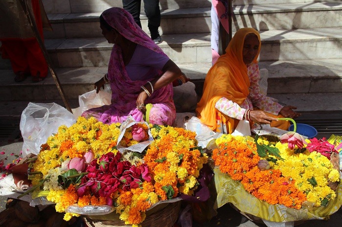 Flower sellers in Udaipur