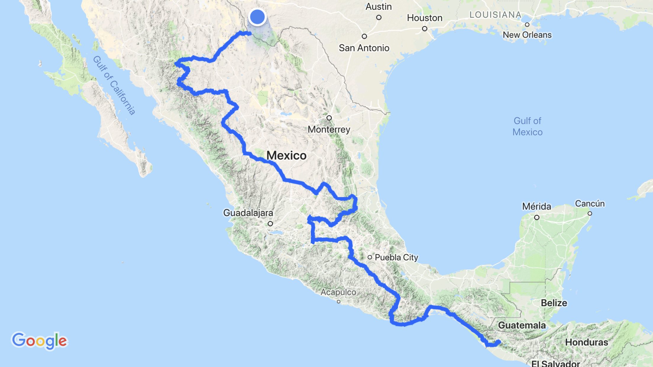 General Mexico Route