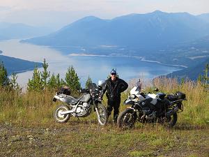 overlooking lake