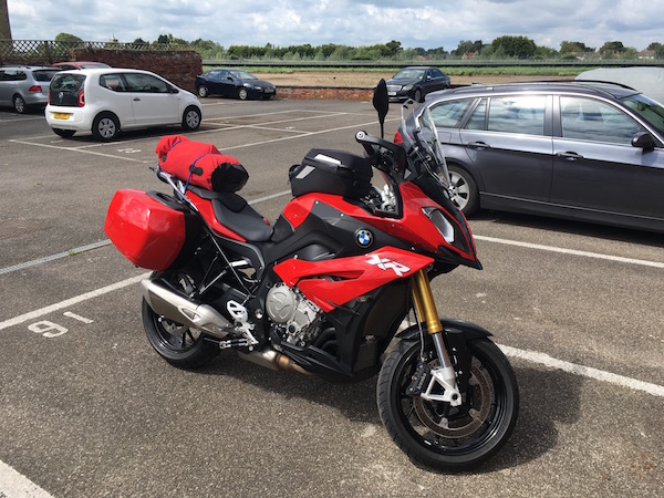 Idris, my S1000XR all packed and ready to go.