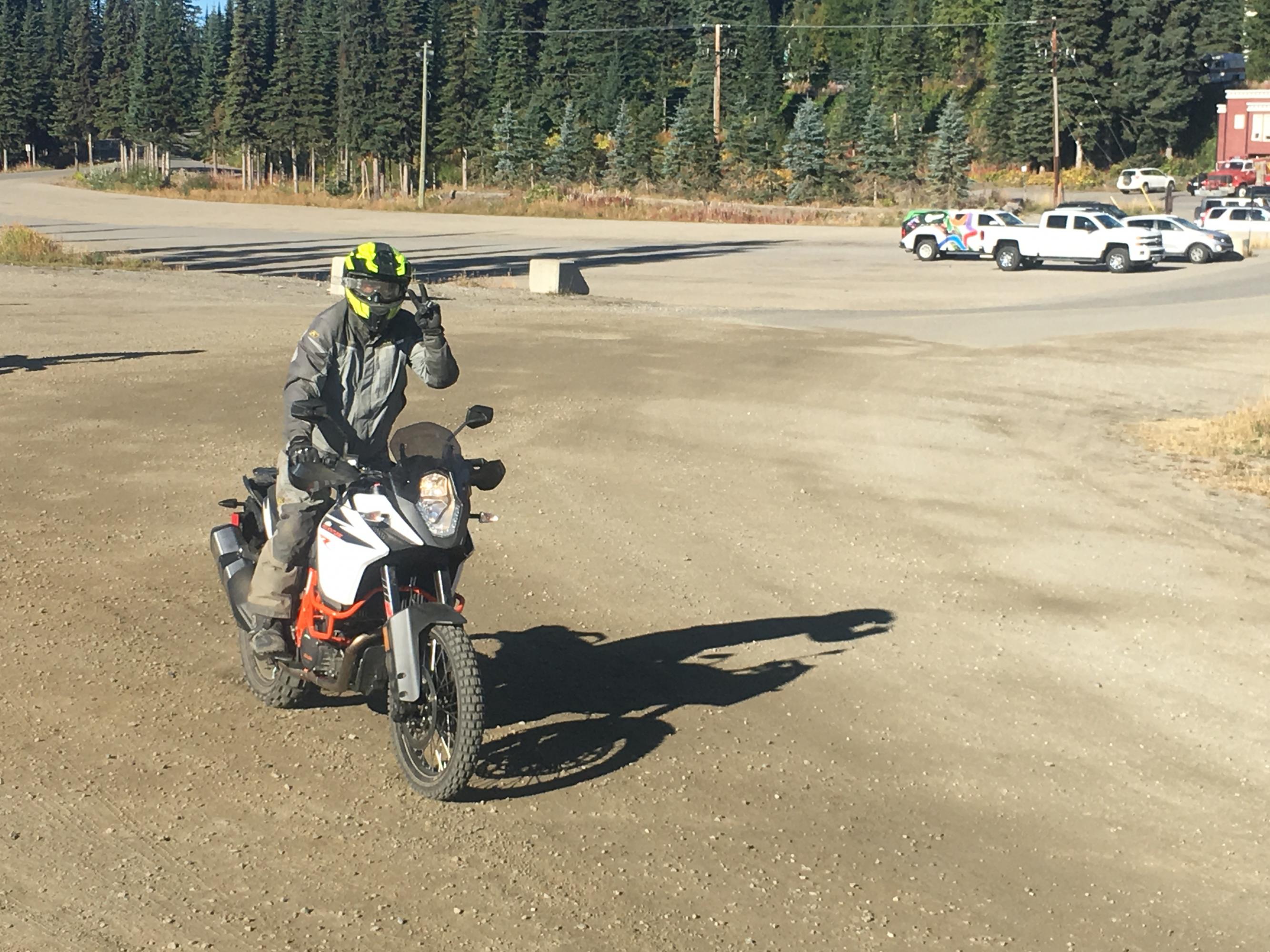 Davinder on a KTM !!