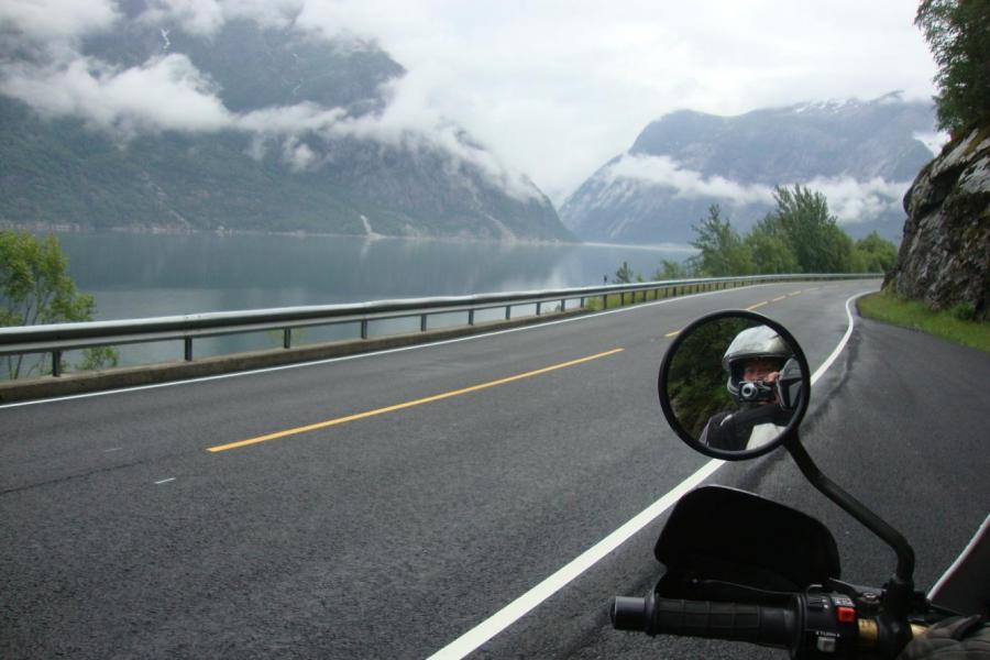 view of Norwegian road