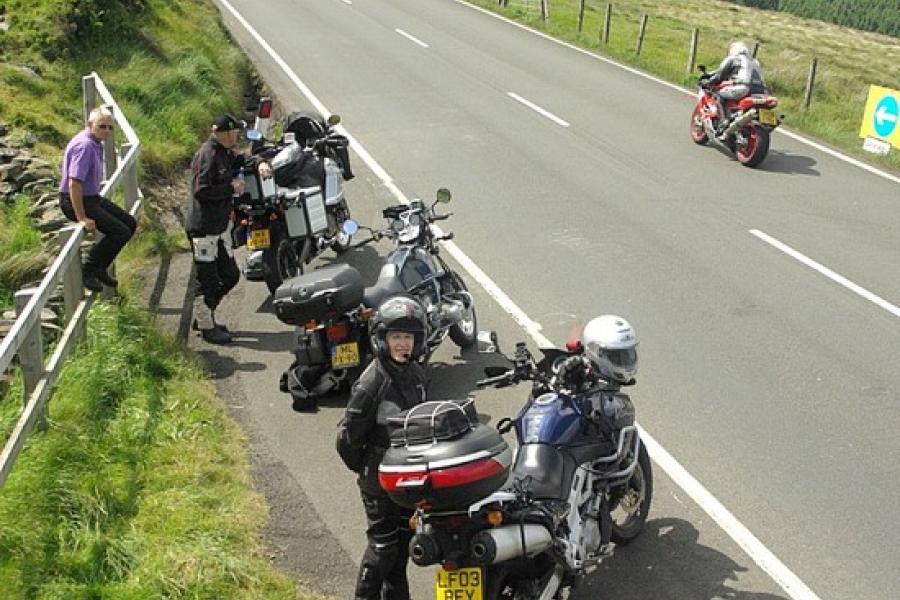 Watching the passing parade on the mountain