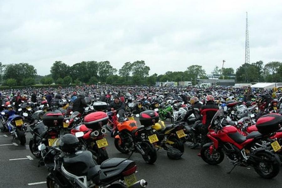 The main bike park in Silverstone