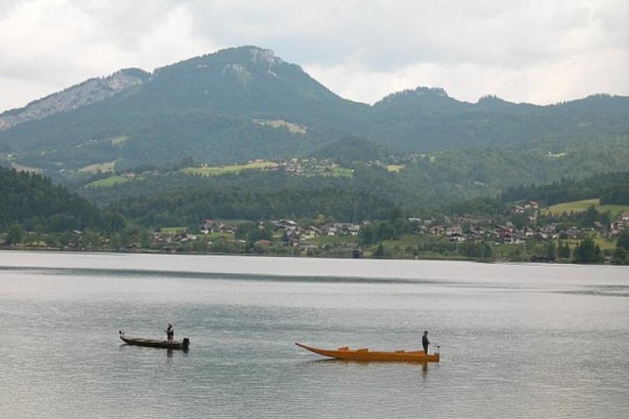 Fishing on Hallstatter See