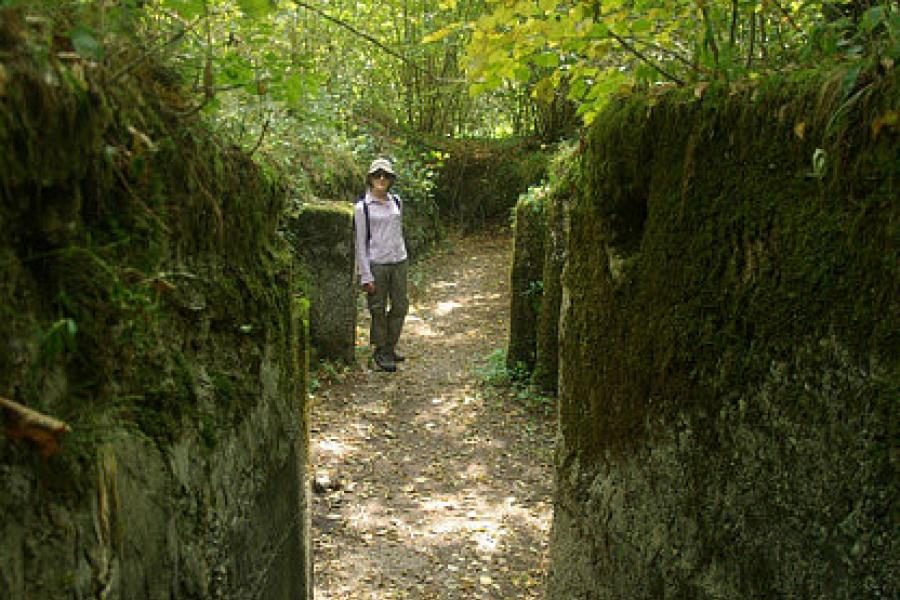 WWI trench, Slovenia