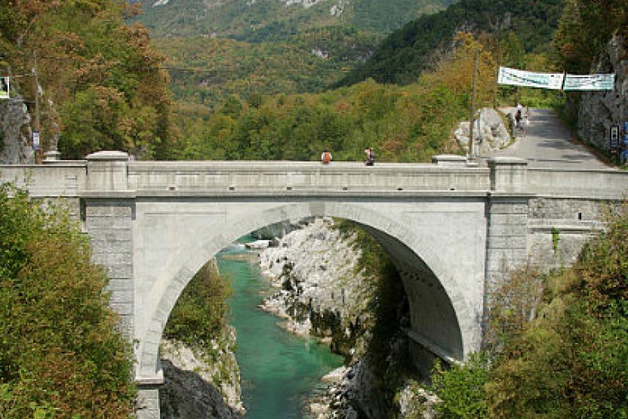 The Napolian Bridge over the Soca River