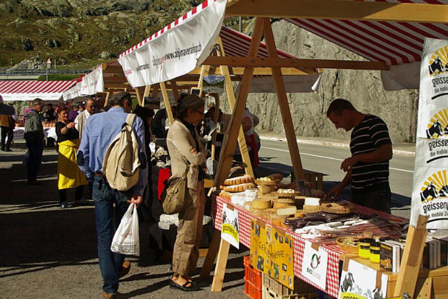 Local produce at Grand St Bernards Pass