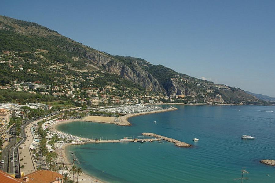 Menton looking towards Italy