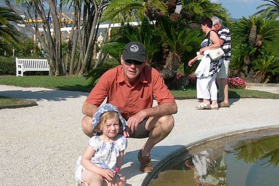 Mike and Erin at Villa Ephrussi, Cap Ferrat