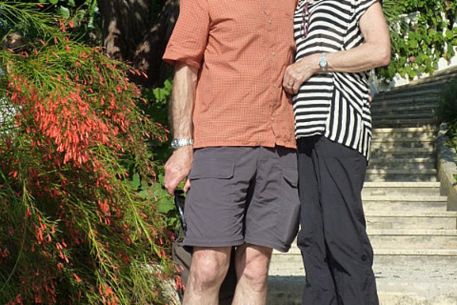 Mike and Jo at Villa Ephrussi, Cap Ferrat