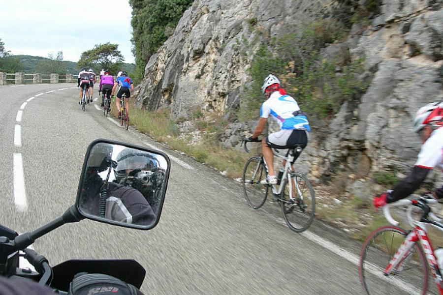 Sunday cyclists, Gorges de L'Ardche