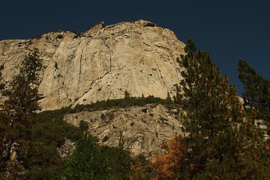 Glacial valley side in King's Canyon NP