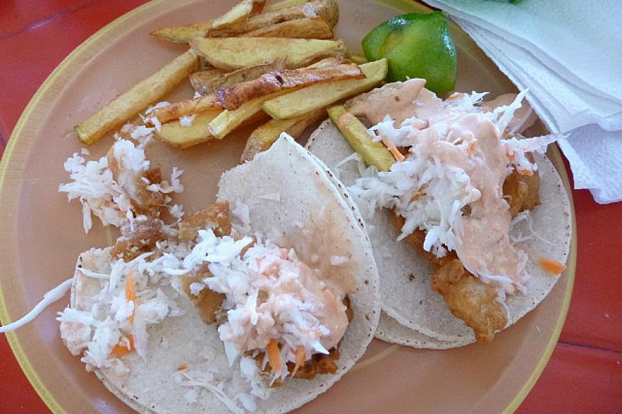 Fish tacos, welcome to Mexico