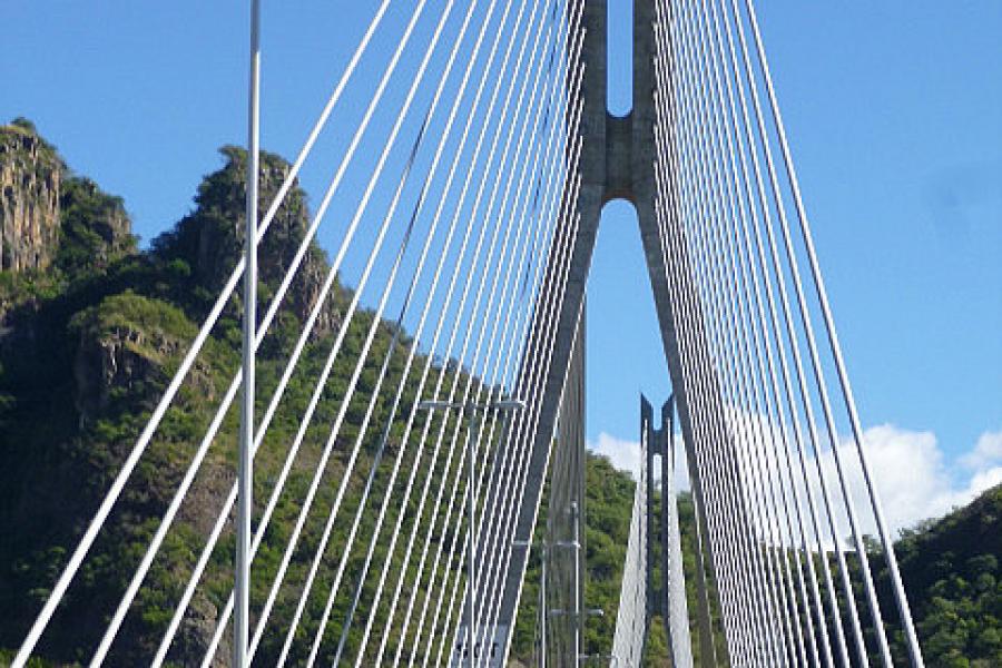 The worlds highest suspension bridge