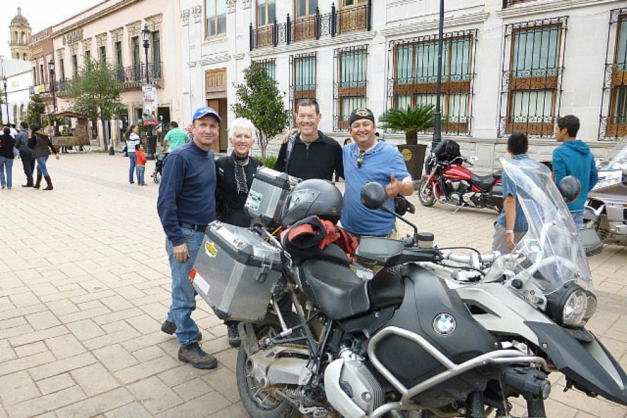 Bikers from Sonora in Durango