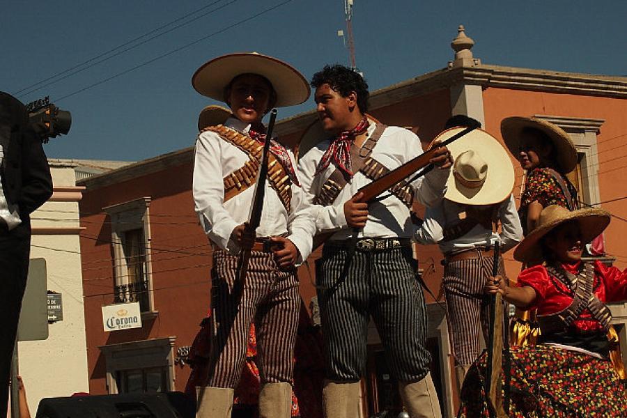 Celebrating the revolution in Durango, 20 November