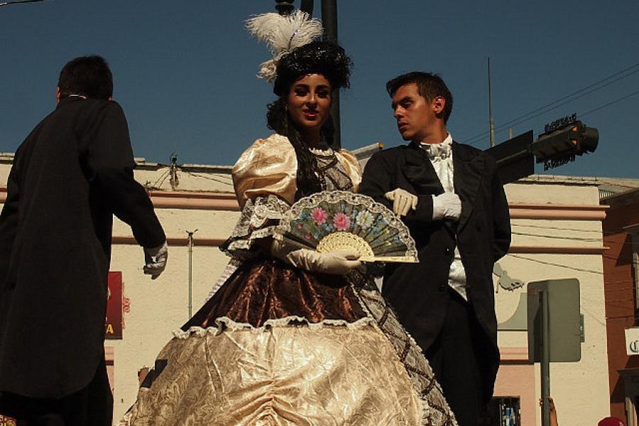 Historical float, Durango, 20 Nov Fiesta