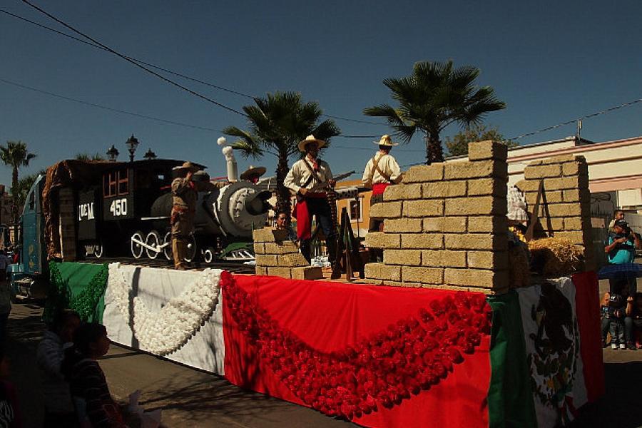 Scene from the revolution, Durango, 20 Nov Fiesta