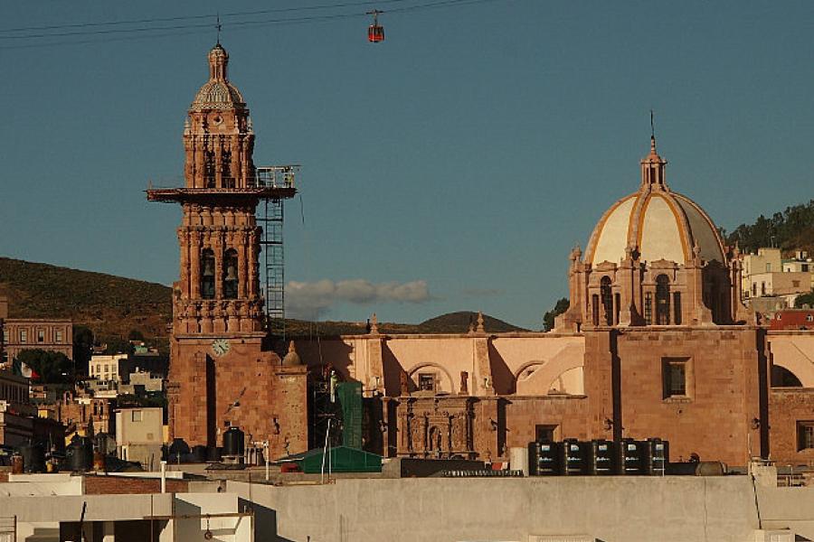 Zacatecas the Cathedral and the cable car