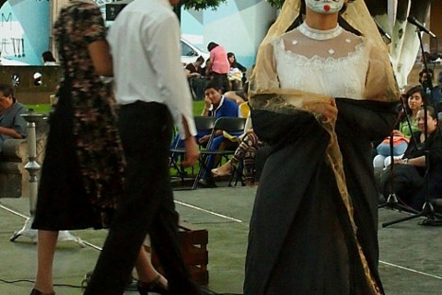 Morelia, a cultural performance in the main square