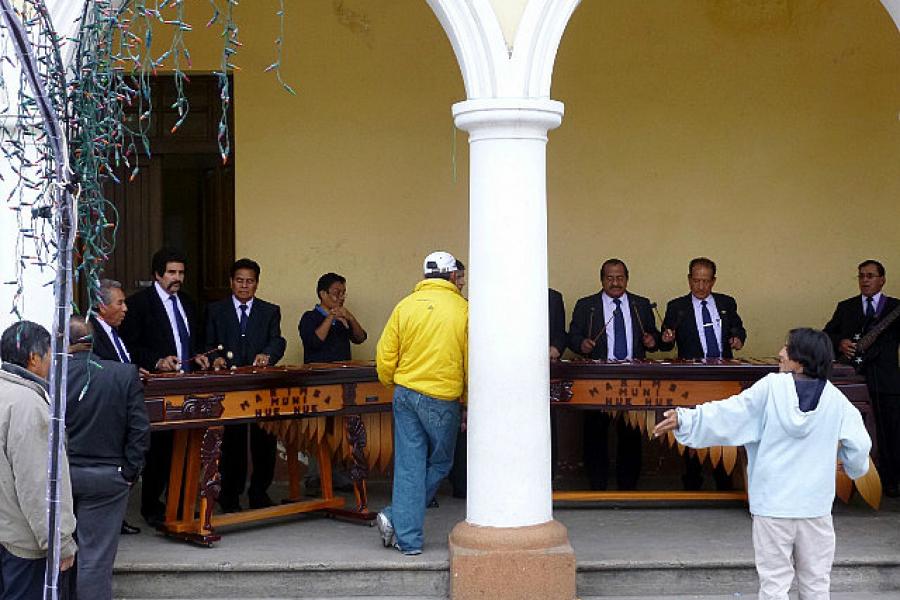 Huehuetenango, a concert in the Main Square