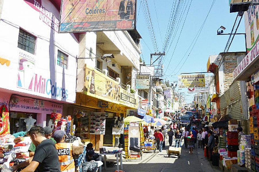 Huehuetenango, street scene downtown