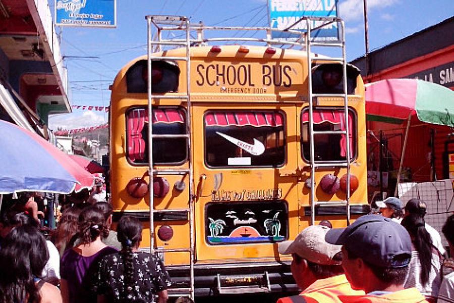 Huehuetenango, what happens to all those old US schoolbusses