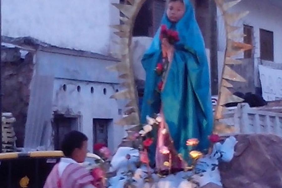 Colima street parade for 12 December