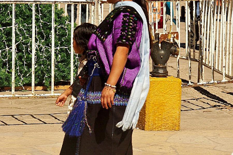 Tribal dress in San Cristobal de las Casas