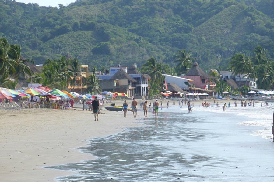 La Manzanilla beach scene