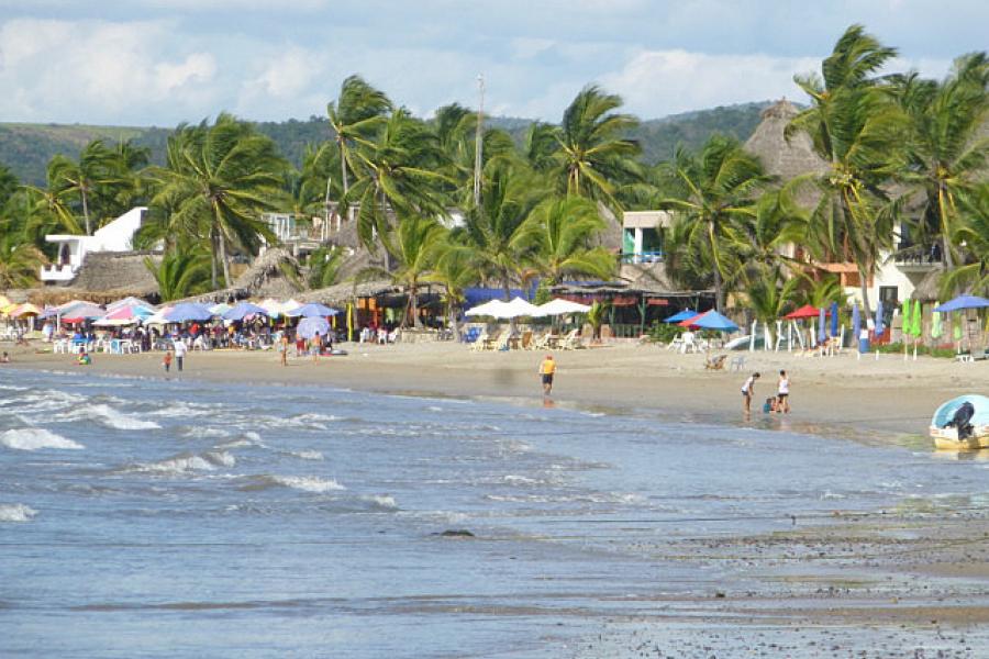 The beach at La Manzanilla 