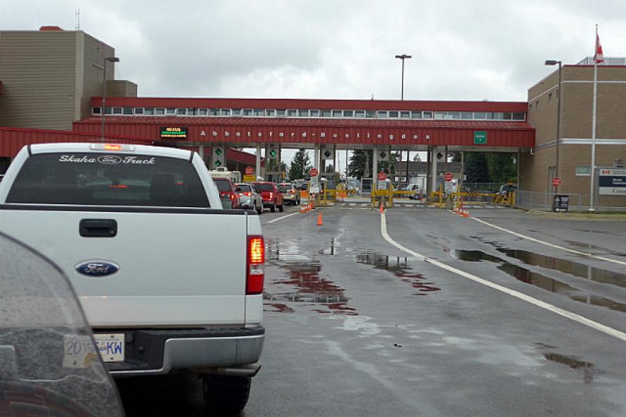 The Canadian border at Sumas