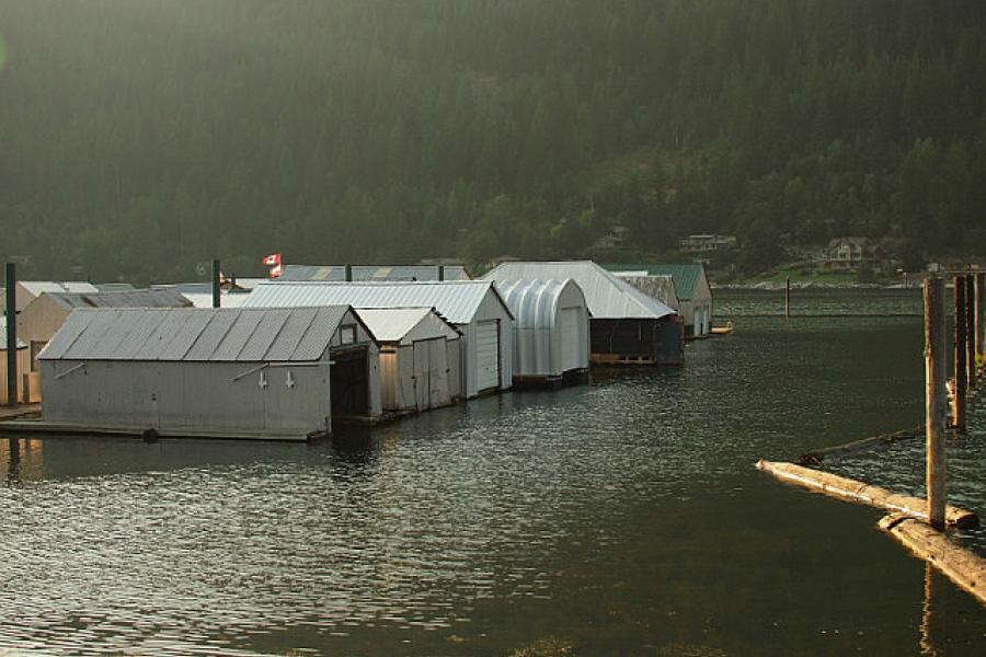 Boat garages, just the thing for the frozen winters