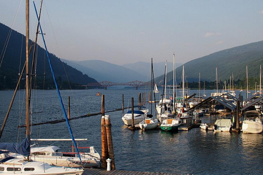 Riverside view at Nelson, BC