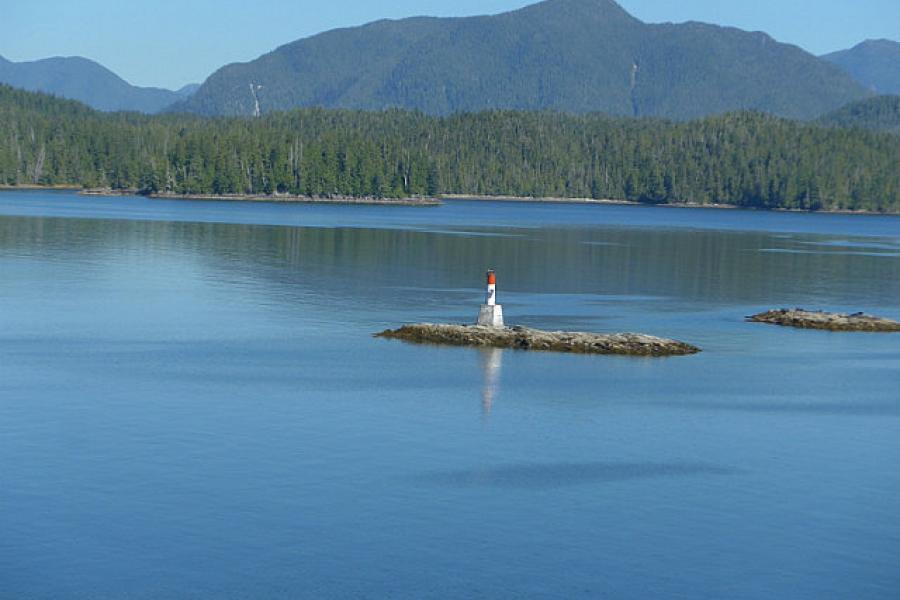 Hazard marker in the Inside Passage