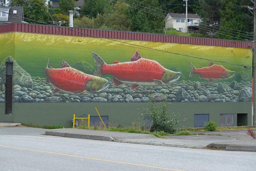 Prince Rupert building mural